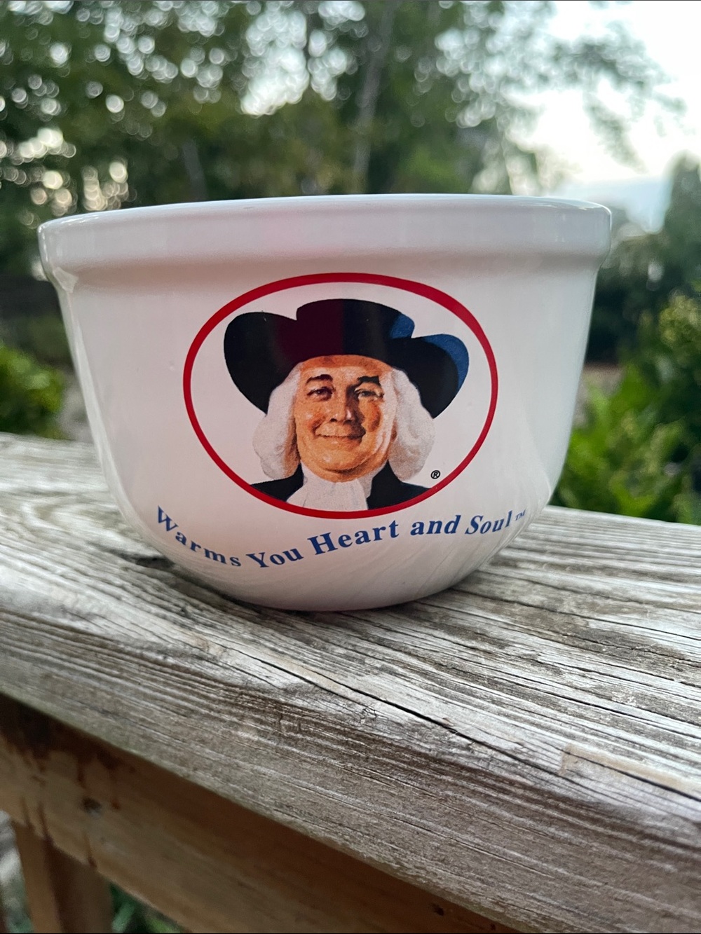 Quaker Oats Oatmeal "Warms Your Heart & Soul" Bowl